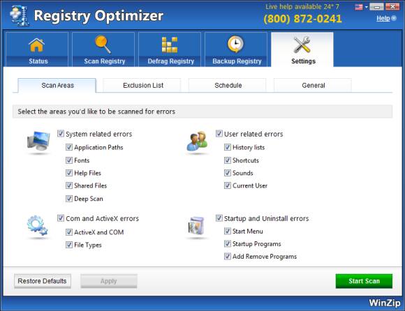 Winzip registry optimizer что это